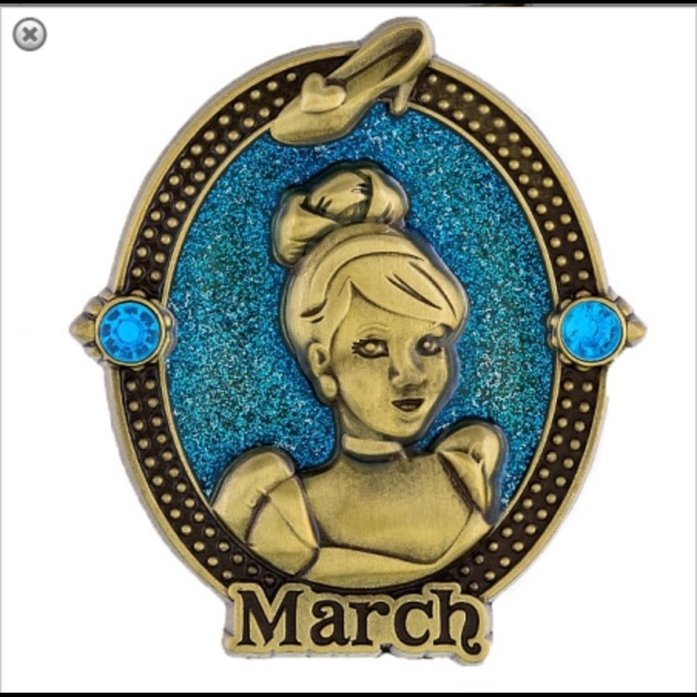 Disney Birthstone Pin - Cinderella/March